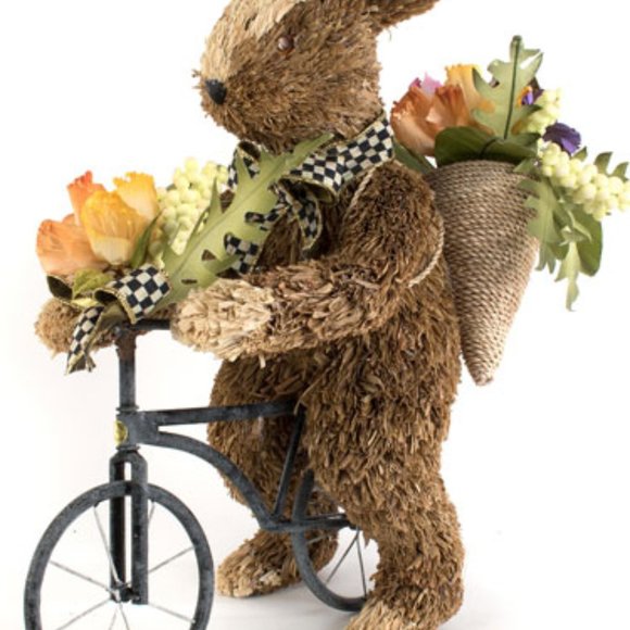 SOLD!!- Farmhouse Bunny on Bike - Picture 3 of 3